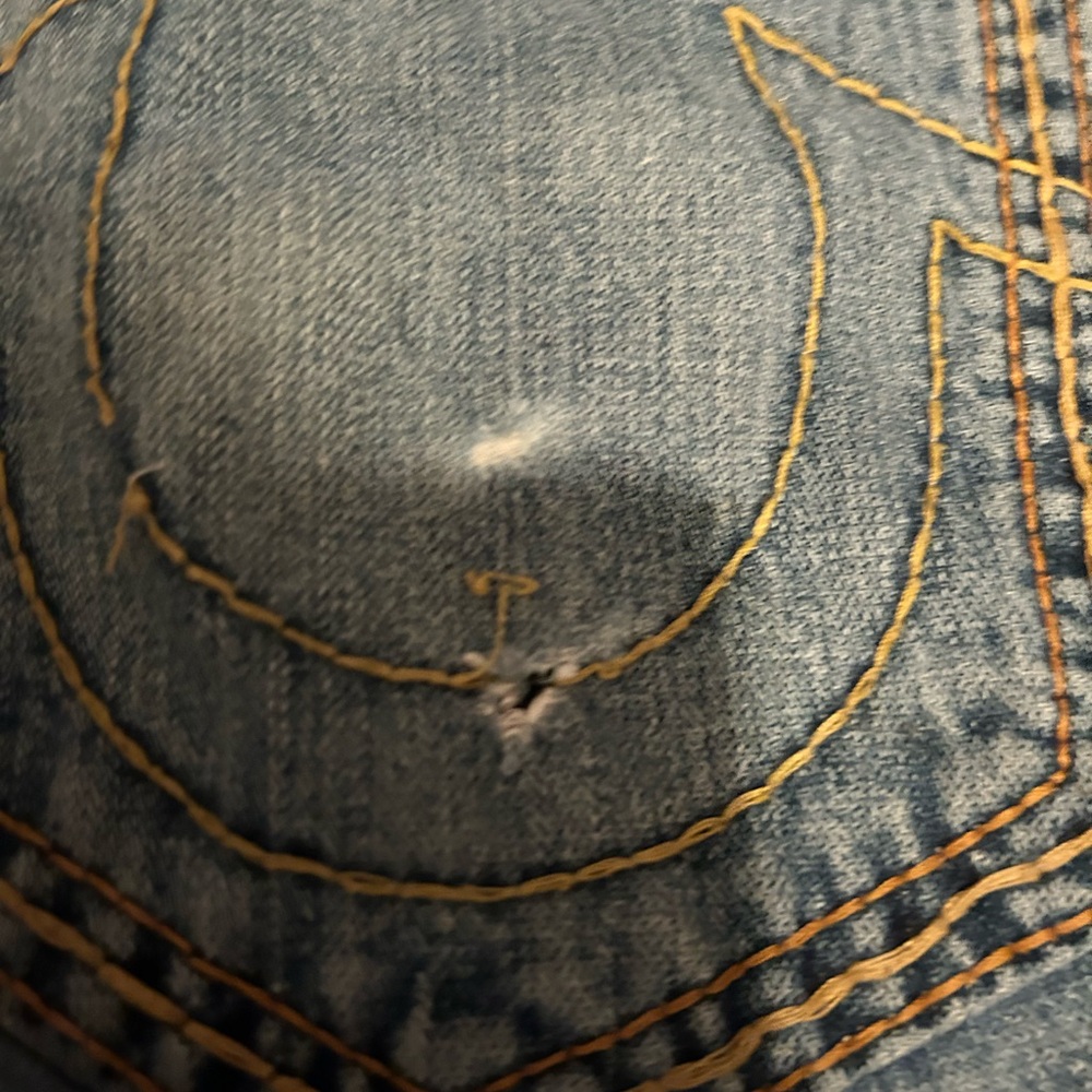 True Religion Light Blue Men's Straight Jeans - Picture 12 of 13